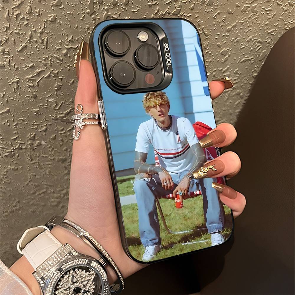 M-MGK Lost Americana LA Phone Case For iPhone 15,16,12,14,13,17,11,E,Pro,Max,Plus,Air,Mini Black TPU Cover