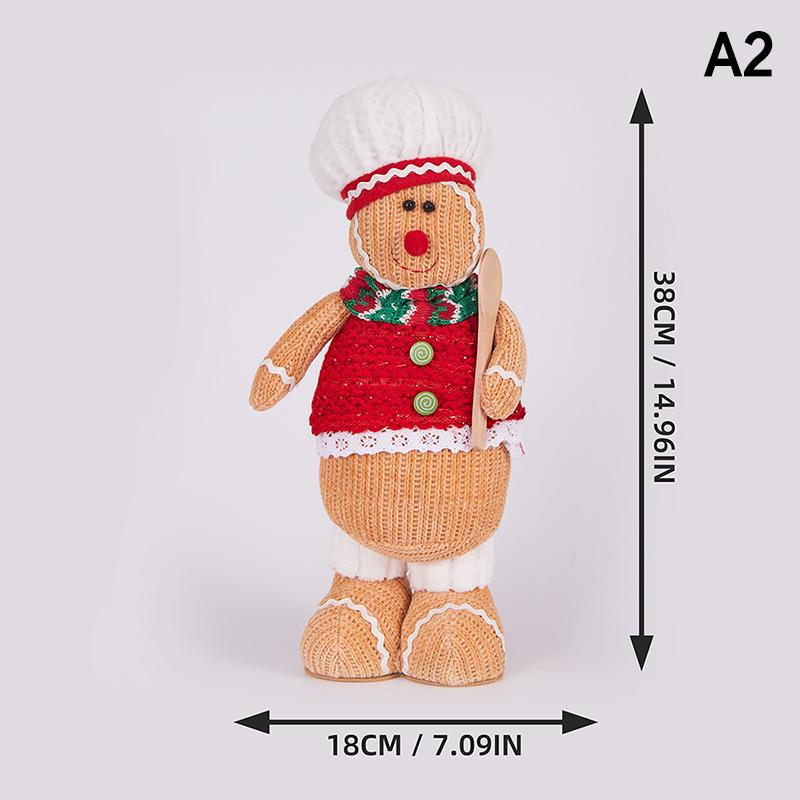 

Большая кукла пряничный человечек бисквитный человечек игрушка куклы украшения рождественский декор Навидад 2025 новогодние подарки