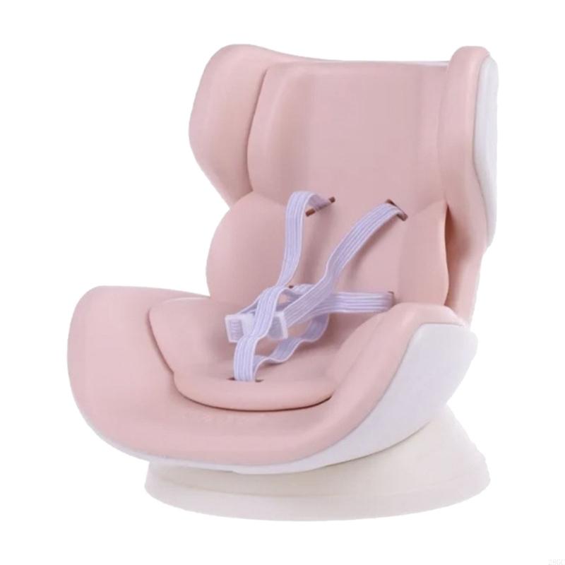 28GC Soft Cushioned Automotive Vent Clip Holder For 4-6.7Inch Plush Toy Stable Display Platform With Adjustable Strap