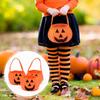3pcs Halloween Pumpkin Bucket Portable Non-Woven Candy Basket Trick Or Treat Kids Gift Packaging Halloween Party Decor Supplies