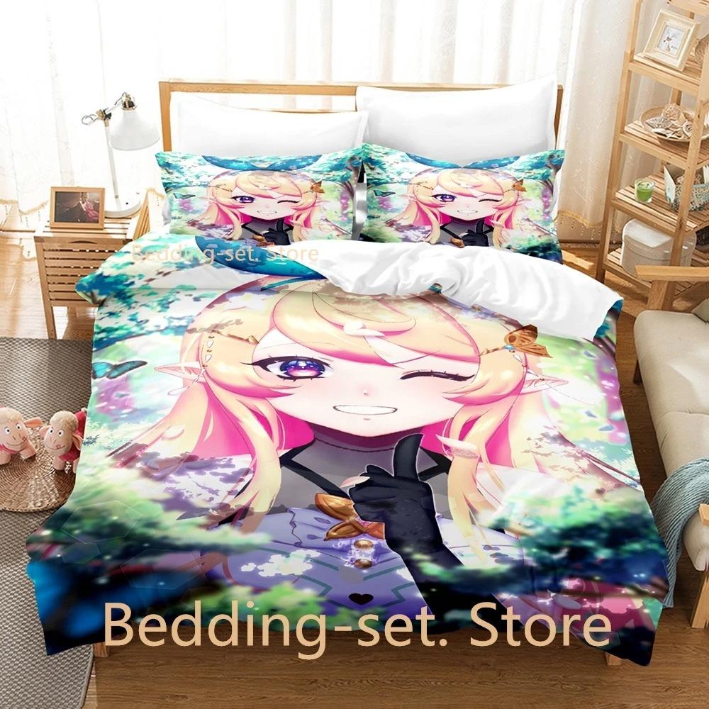 Pomu Rainpuff Anime Bedding Set Single Twin Full Queen King Size Duvet Cover Bed Sheet Set for Adult Kid Bedroom