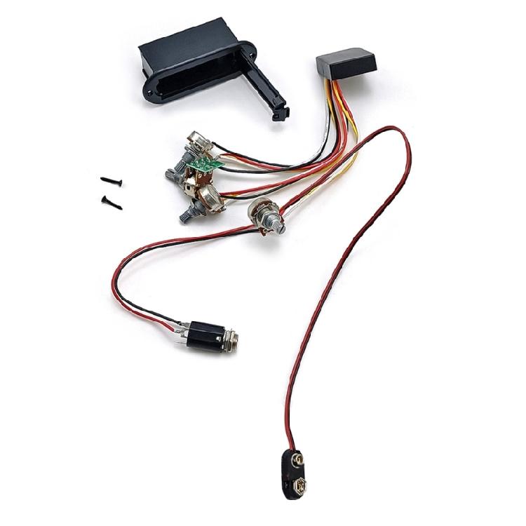 Electric Bass Pickup Preamp Set Pickup Modification Set Suitable for Dynamic Sound Range and Effortlessly Installation