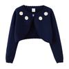 Pure Cotton A-type Sunflower Children's Shawl Summer Air-conditioning Shirt Girls Knitted Cardigan Jacket