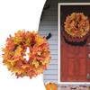 Halloween Decorations Festival Maple Leaf Berry Wreath Thanksgiving Fall Garland Front Door Hanging Ornaments Halloween Decor