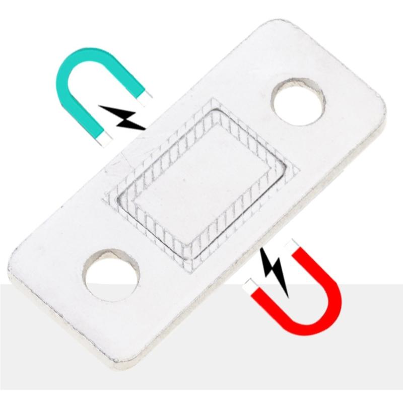 Hidden Door Closer Magnetic Cabinet Catches Magnetic Door Stops with Screw & Adhesive, for Closet Cupboard Sliding Doors