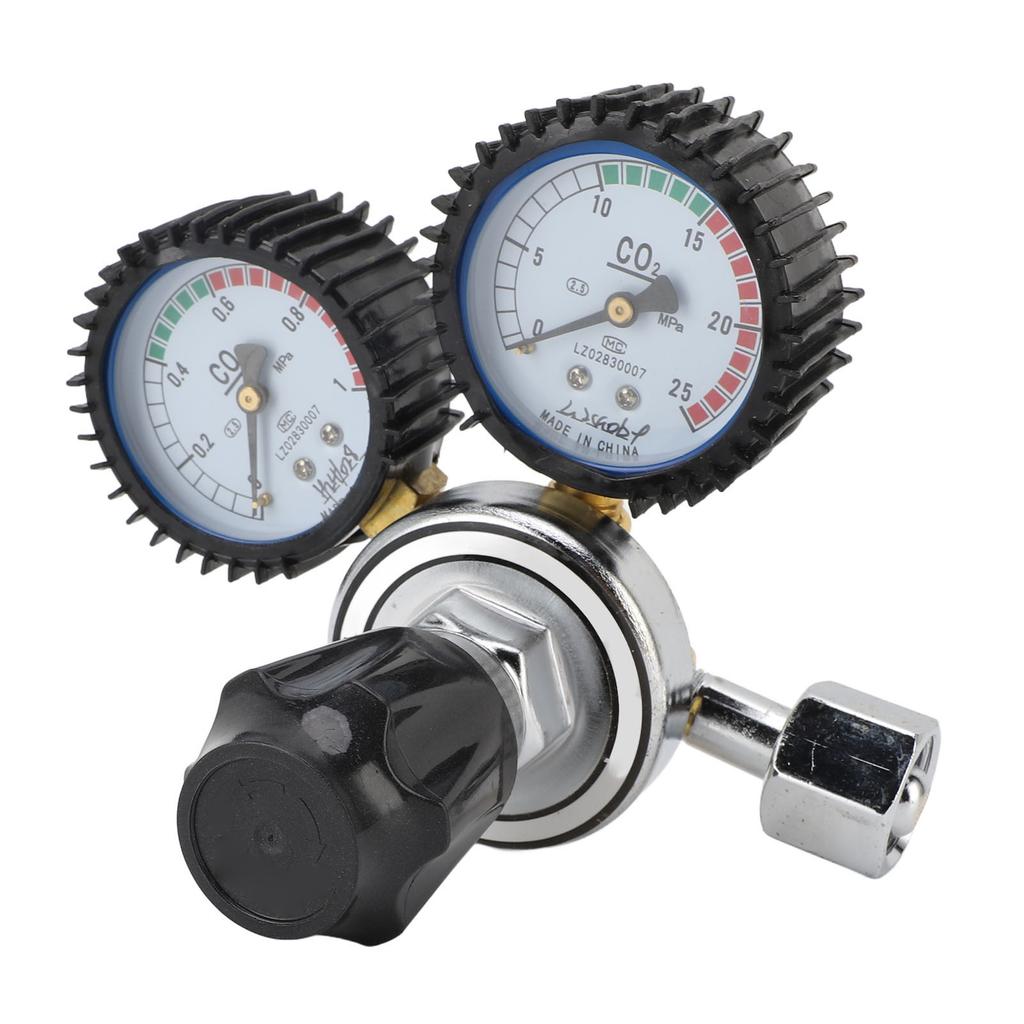 Kohlendioxidregler 2 Manometer CO2-Druckregler für Schweißen Schneiden Elektronische Industrien