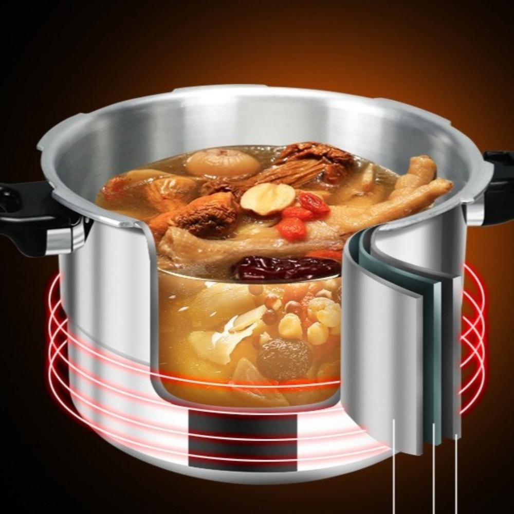 Aluminiowy Szybkowar Odporny na Eksplozję Garnek Kuchenny do Kuchni Kuchenka Gazowa Domowy Garnek do Gotowania Jedzenia