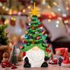 Resin Christmas Dwarf Lantern Creative Miniature Figurine Sculpture Gnome Statue  Gift