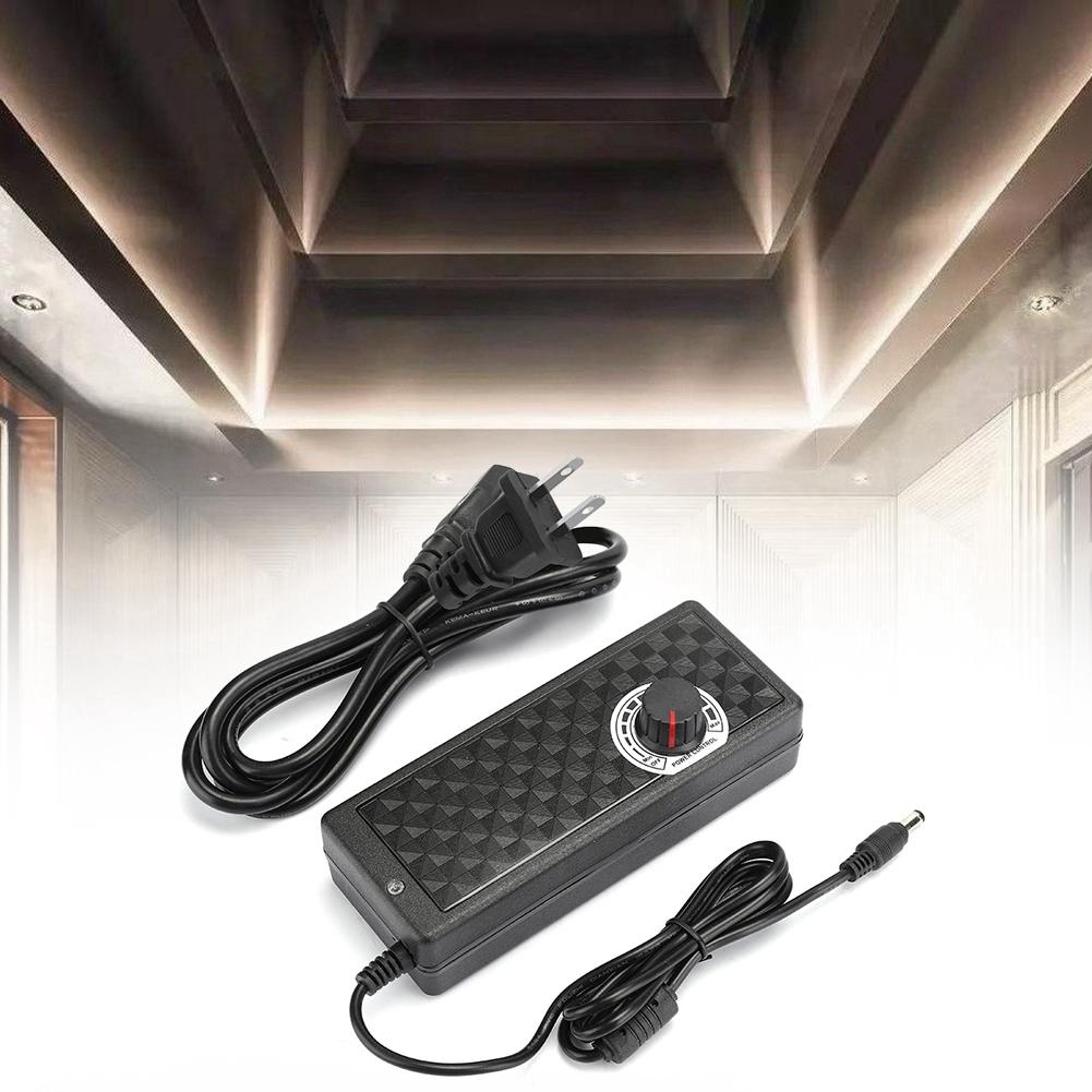 12-24V 5A Adjustable Power Supply Voltage Regulation Power Adapter with AC Cable