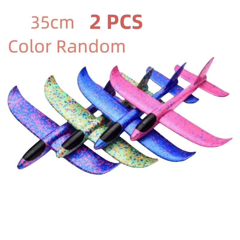 

35Cm Foam Plane Glider Hand Throw Airplane Light Inertial Epp Bubble Planes Outdoor Launch Kids Toys For Kids Young Boys Present