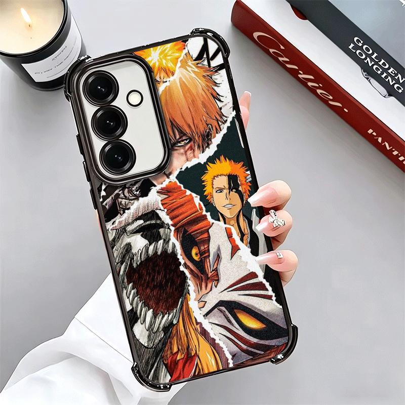 Bleach Kurosaki Ichigo Plating Phone Case For Samsung A17 A07 A37 A57 A16 A56 A15 A55 A14 A54 A13 A53 A26 A36 A25 A35 A24 A34 A2
