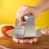 Burger Press Stainless Steel Non-Stick Meat Beef Grill Round Square Hamburger Smasher for Patty Maker Barbecue Cooking Supplies