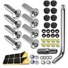 Anti-Theft License Plate Frame/Cover Fasteners Motorbike/Car Metal Screws Kit