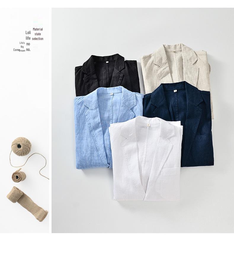 2025 Men's Slim Casual Linen Jacket E030