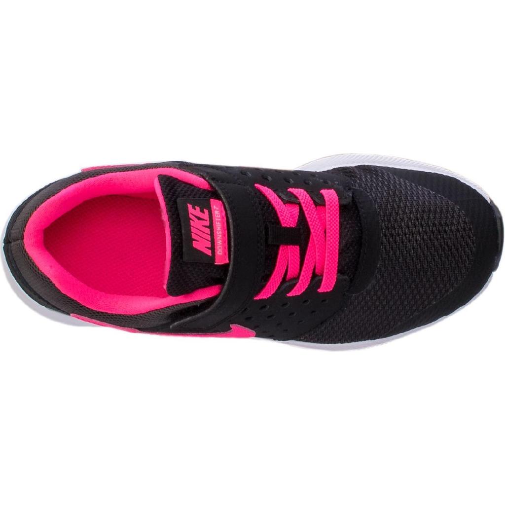 Nike Downshifter 7 GP Soft Comfortable Non-Slip Durable Low-Top Running Shoes Kids sneaker Black Pink 869975-002