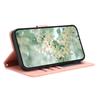 For iPhone 16 Pro Case Flower Imprint Leather Flip Wallet Phone Cover with Wrist Strap