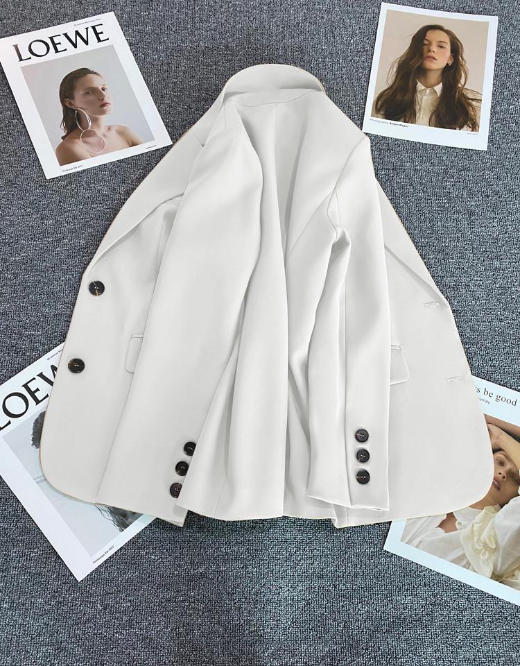 Women's Korean Style Loose Black Suit Jacket - Slimming, Small Size Blazer for Spring and Autumn 2025.