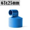 2Pcs/Lot Inner Dia 20~63mm Reducing Elbow Joints PVC Pipe Connector Aquarium Fish Tank Adapter Agricultural Irrigation Fittings