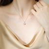 Moon Necklace Women'S 925 Sterling Silver Simple Niche Versatile Premium Temperament Clavicle Chain Light Luxury Silver Jewelry