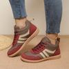 New Fashionable and Versatile Casual Shoes for Women, Low-top Lace-up Flat Shoes