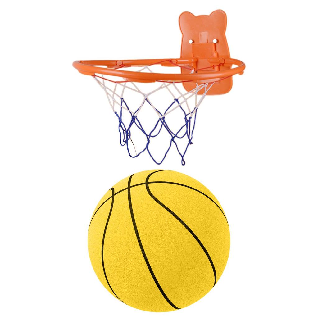 Tichý basketbalový míč s obručí Odskakující míč Nízkohlučný míč pro vnitřní trénink Přenosný tréninkový míč Dětské hračky Míč jako dárek Párty