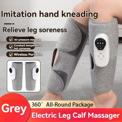 Impacco Caldo Elettrico Massaggiatore per Polpacci Gambe Massaggiatore Intelligente a 3 Modalità Pressoterapia Gambe Compressione d'Aria Rilassamento Circolazione Sanguigna