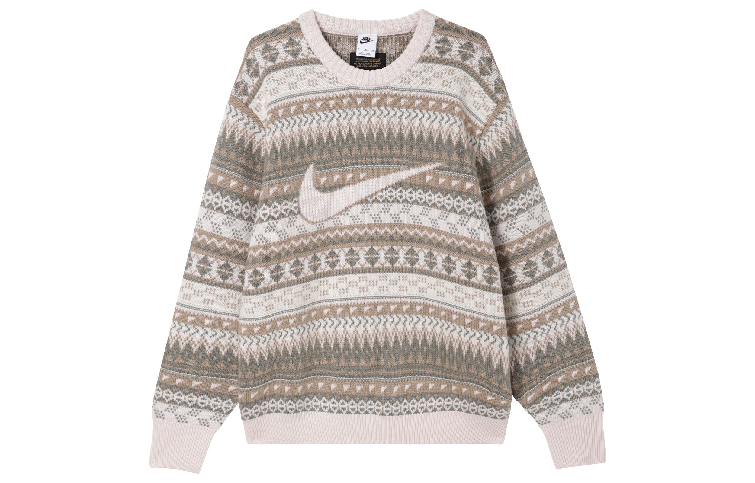 

Nike Life Fair Isle Sweater FZ0126-105 XL