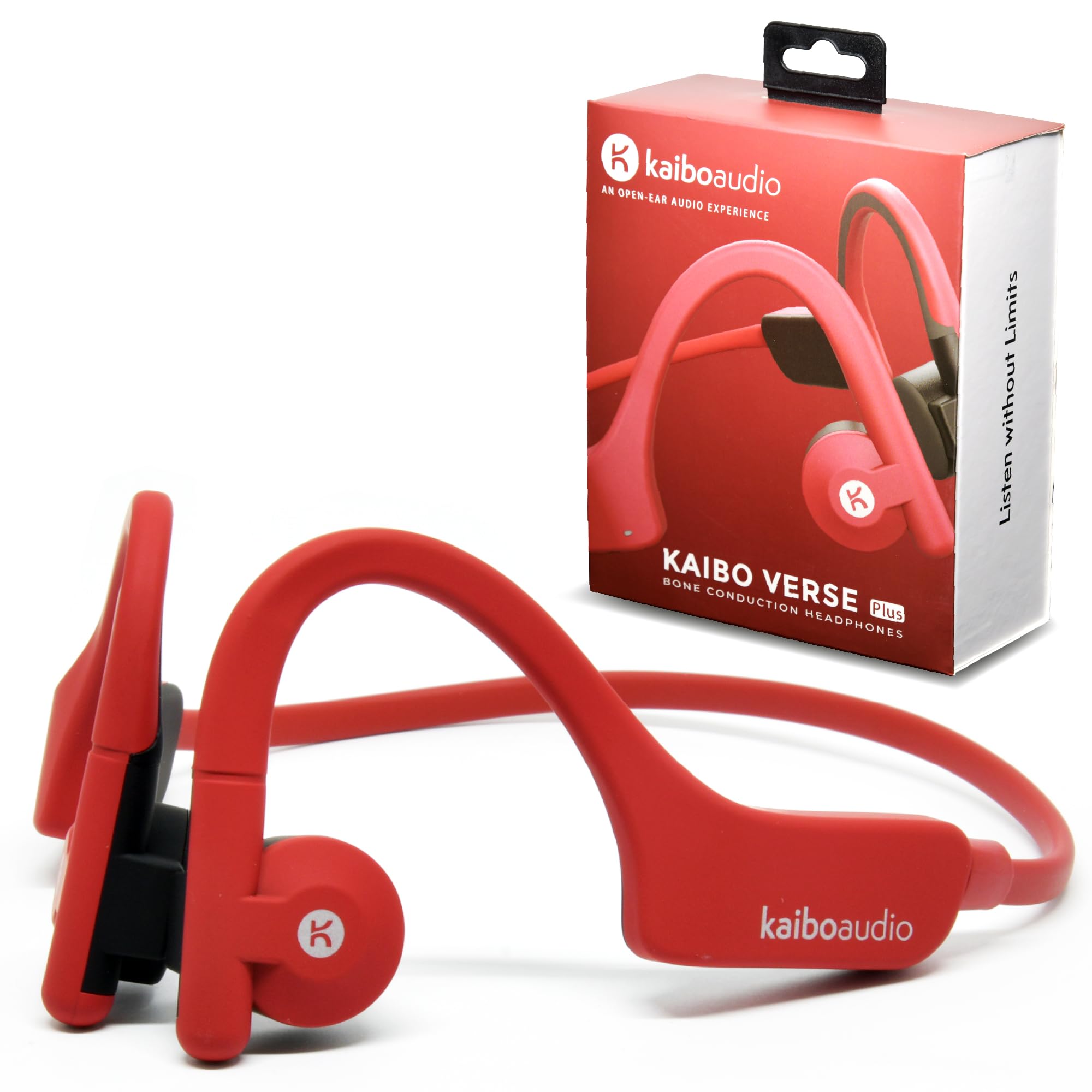 

KAIBOAUDIO Bone Conduction Wireless Earphones [Patented Bone Conduction Technology] Bluetooth 5.2 Sound (10 Hours of Continuous Use) Gentle Fit for