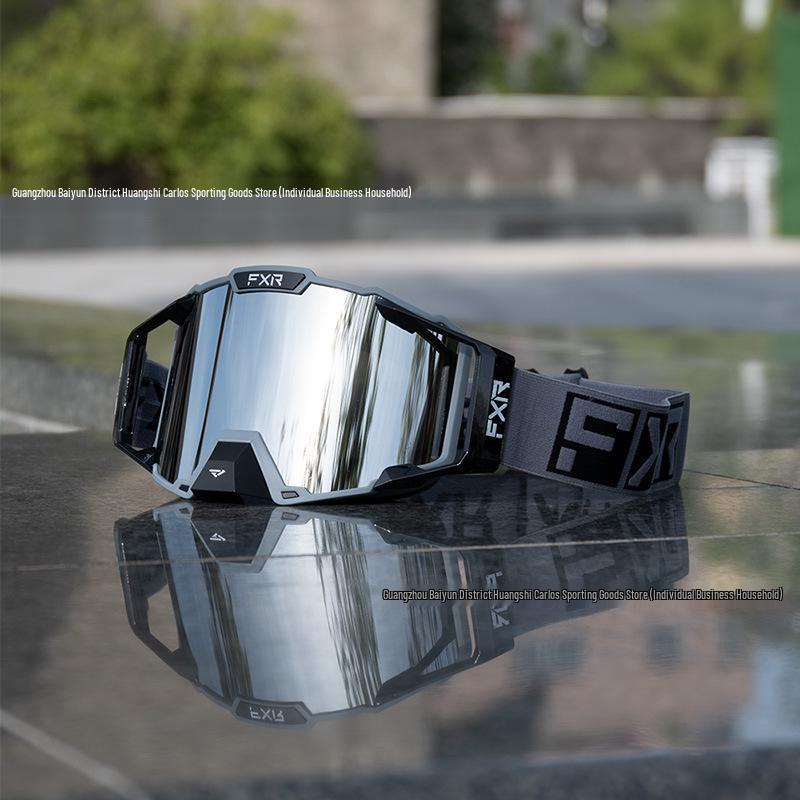 FXR Double-Layer Anti-Fog Goggles for Motorcycle, Off-Road, Mountain Biking & Skiing