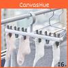 High-quality Japanese Plastic Hanger With Six Clips For Efficient Storage