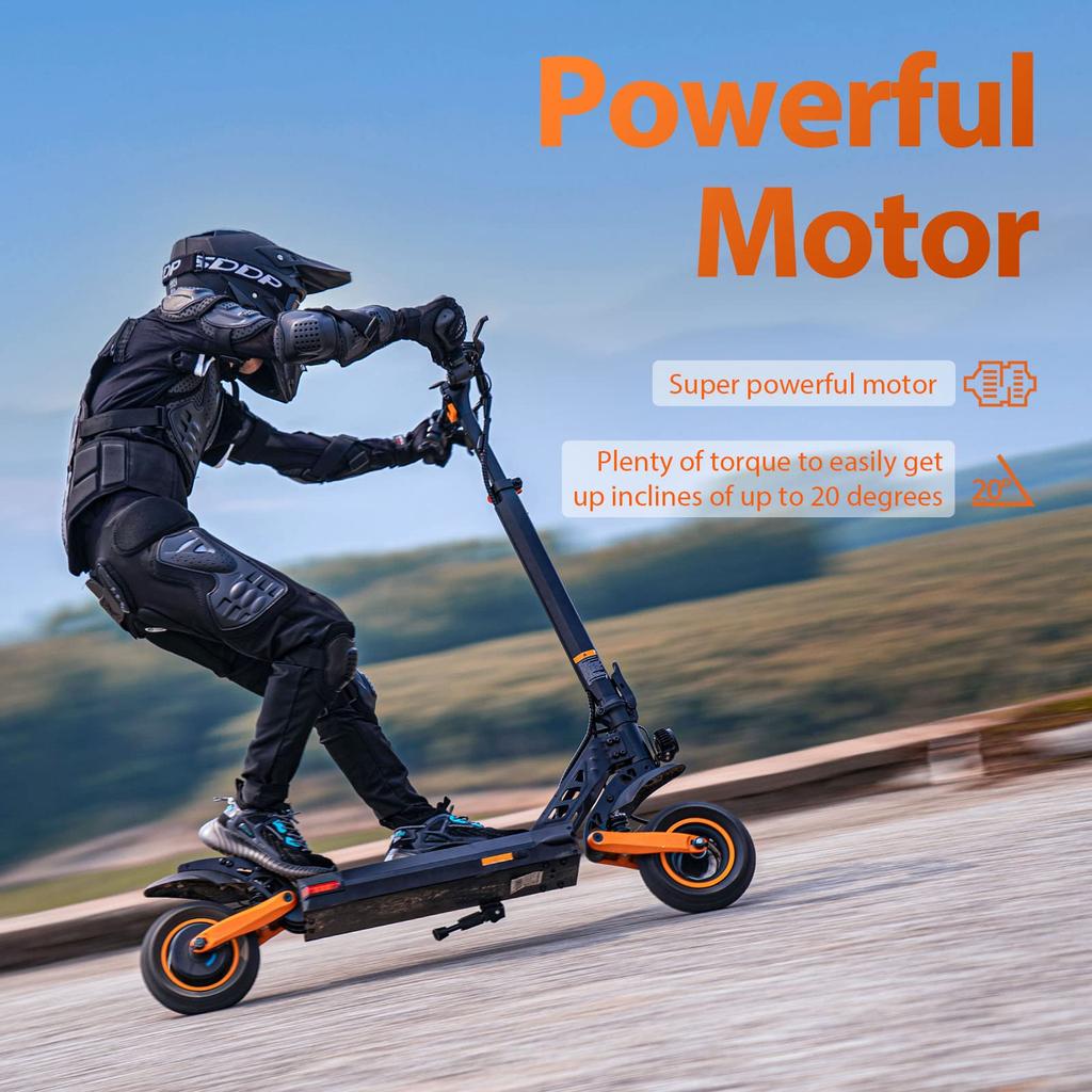 Kukirin G2 PRO Adult E-Scooter,48V15.6Ah,600W/Single Drive,9" Air Tires Electric Scooter
