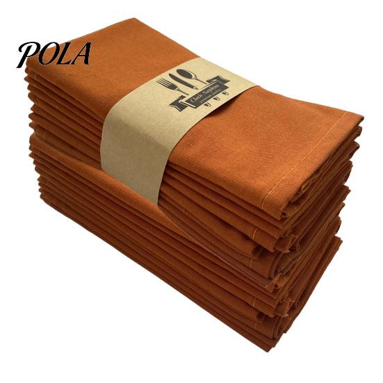 Solid Color Napkins Rustic Linen Napkin, 16 Inch Farmhouse Style Cloth Napkin Machine Washable for Dining Table Wedding Bridal Shower Baby No