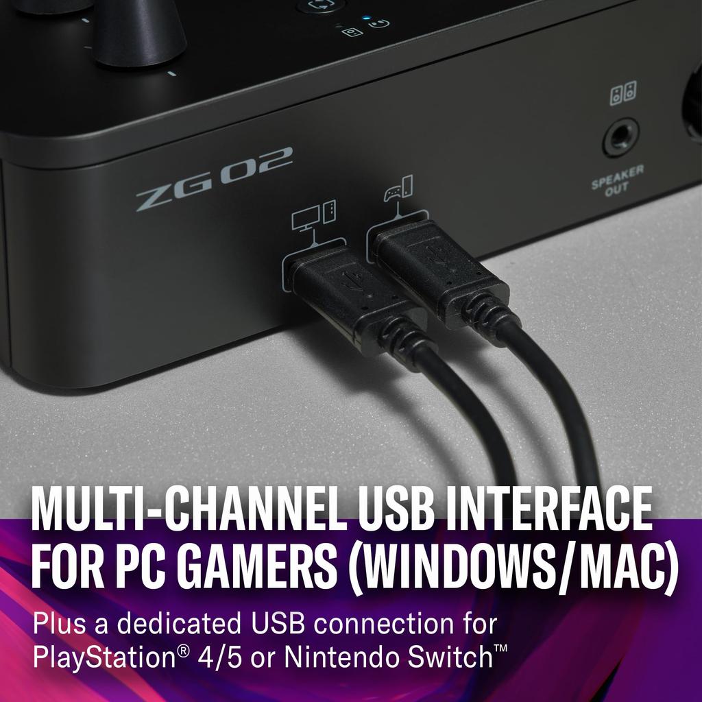 YAMAHA ZG02 Gaming Mixer for Voice Chat and Game Streaming