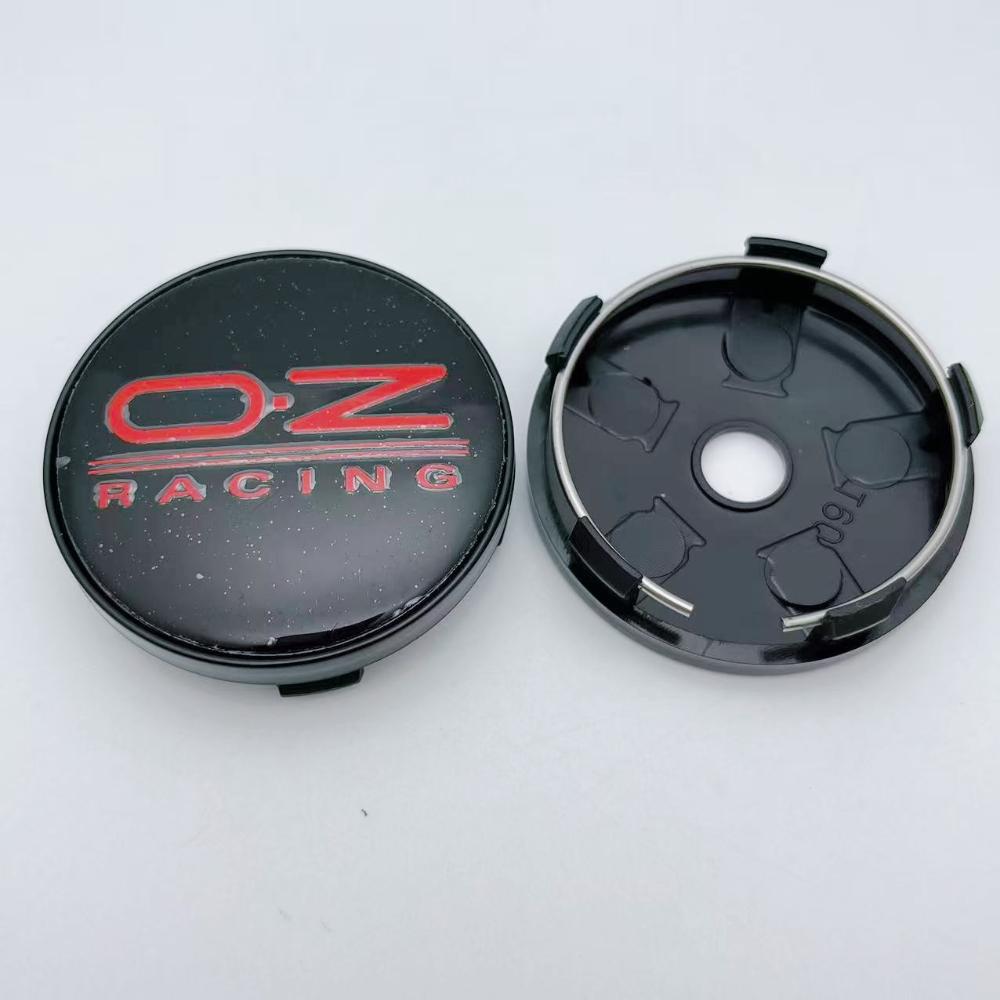 4Pcs 60mm Car Wheel Center Caps With OZ O.Z Racing Logo Emblem Badge Wheel Hubcaps Auto Rim Hub Cover Car Accessories