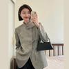 JK&JS Women's New Chinese Style Jacquard Blazer with Frogging Buttons