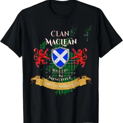 Maclean Hunting Scottish Family Clan Middle Ages Mischief T Shirt