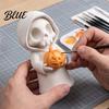 Home Window Display 3D Printed Grim Reaper Figurine Holding Pumpkin, Blank DIY Miniature Scene Ornaments Paintable Halloween Statue, Cute Desktop
