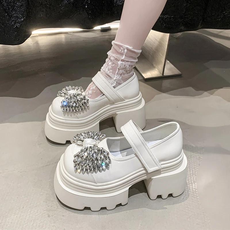 Fashion 10CM Bling Butterfly-knot Slippers Slip On Platform Wedge Sandals 2025 Women Summer Breathable High Heels Chunky Sneakers Woman