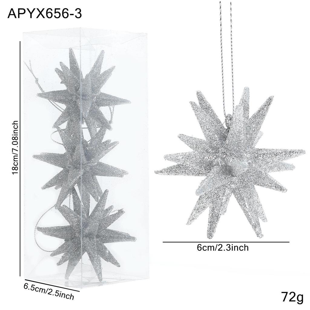 Champagne Exploding Star Pendant Ornament for Christmas Tree Decoration (2026)
