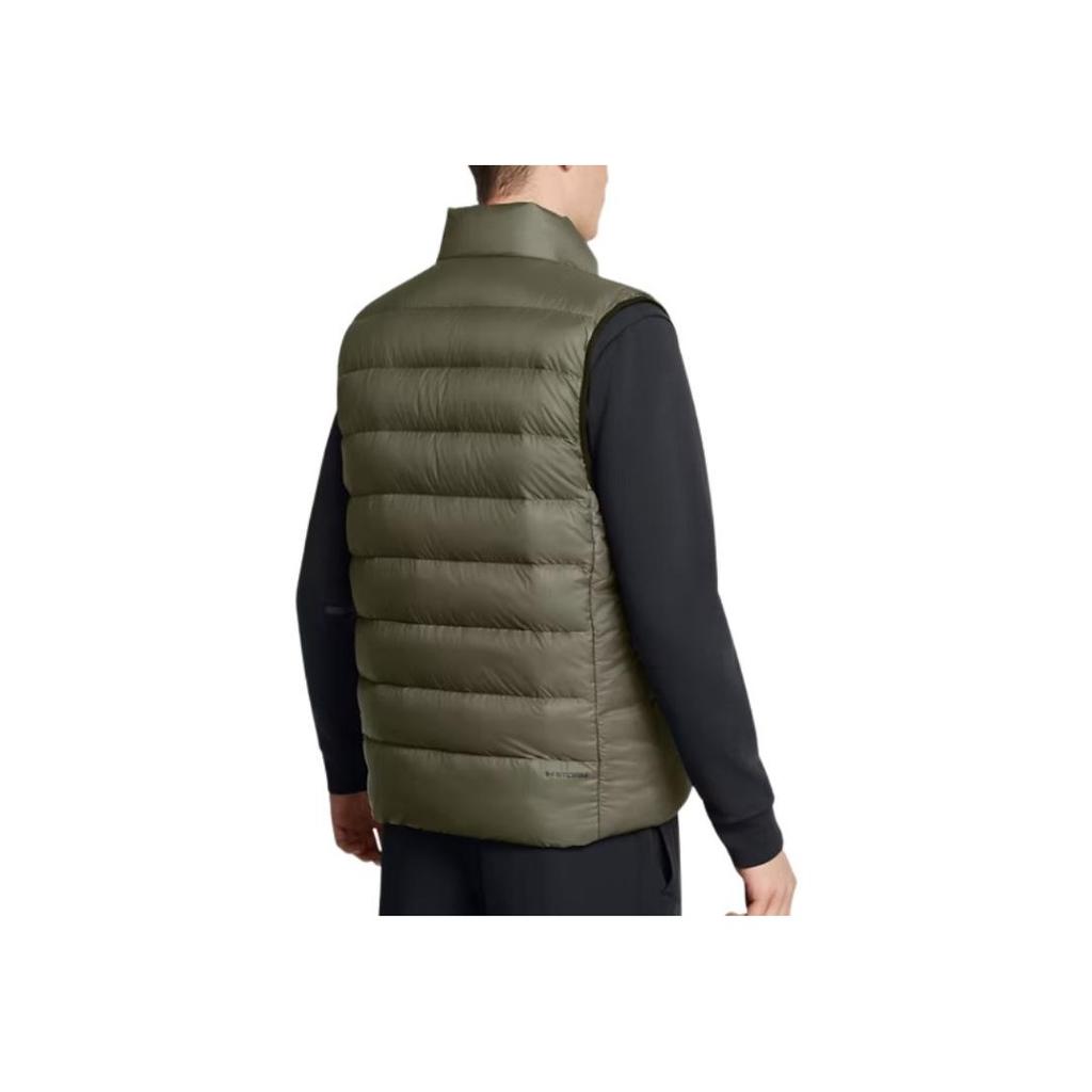 Under Armour FW24 Legend Logo Comfortable Waterproof Warm Vest Men Vest Green 1385838-390