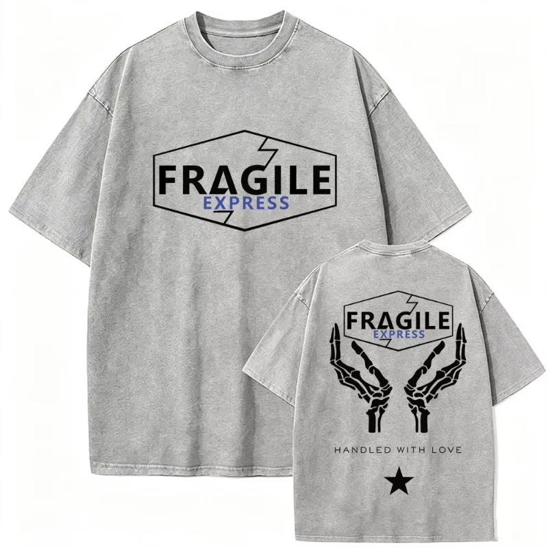 Vintage Washed Game on The Beach Print T Shirt Men Women gothic Fashion Cotton Short Sleeve T-shirt Streetwear