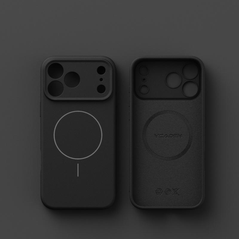 For IPhone17Air Zhenpin Liquid Silicone Mobile Phone Case for Apple 16promax All-inclusive Oil Spray Magnetic Suction Case