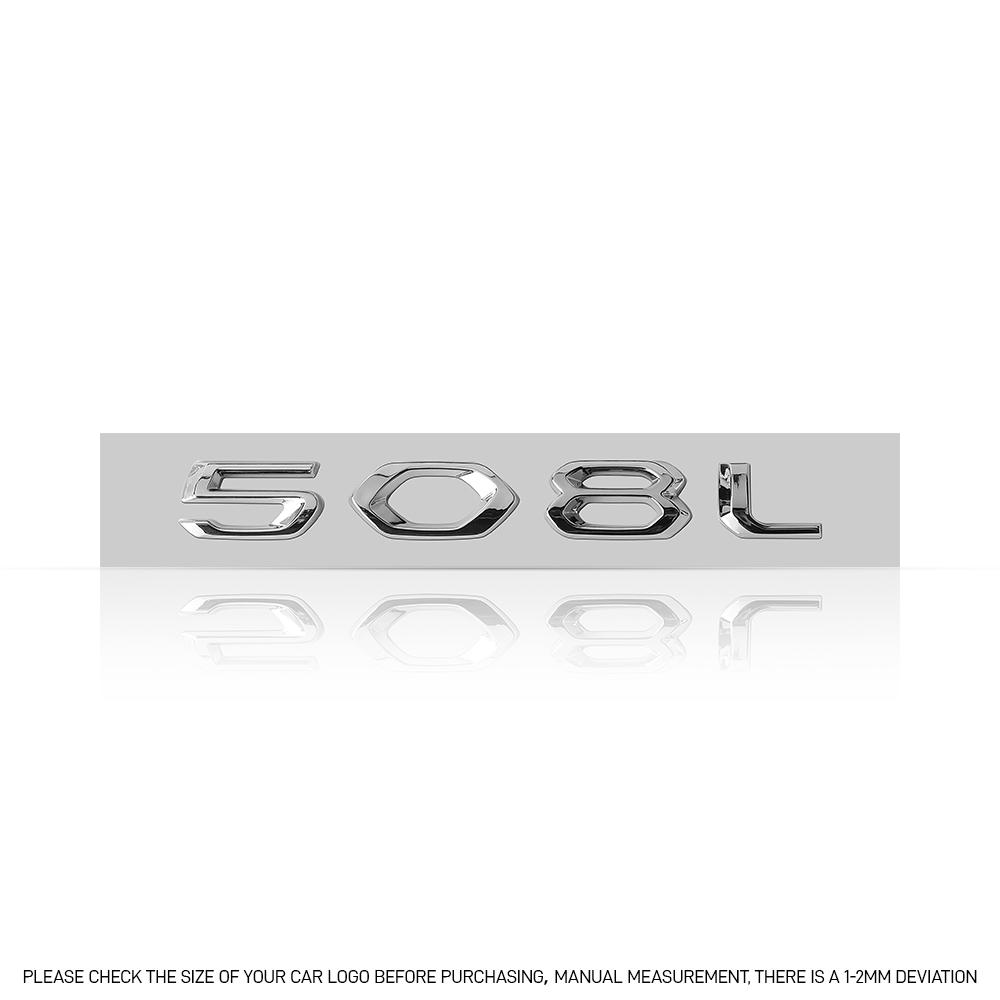 2026 Heißer Autoaufkleber 1 Stück 3D ABS Auto Buchstabe Emblem Aufkleber Auto Karosserie Kofferraum Dekorativer Aufkleber für Peugeot 508L 508 408 5008 4008 A