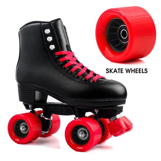 1Pc/4Pcs/8Pcs Skate Wheel Not Luminous Good Grip with Bearings Indoor Outdoor Quad
