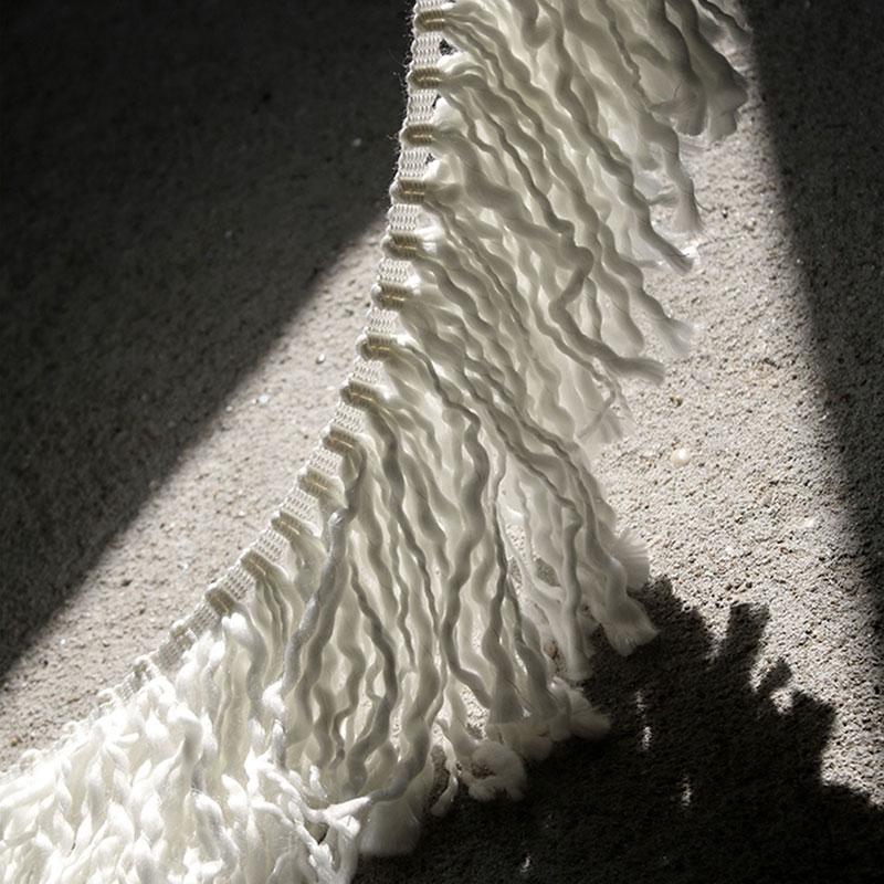 90x16cm Creative Coarse Tassel Wave Woolen Fabric Handmade DIY Decoration Exaggerated Clothing Coat Jacket Designer Fabric