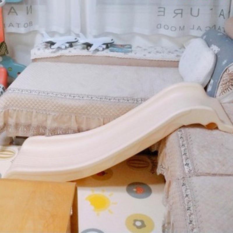 Compact Indoor Toddler Slide: Convertible Sofa or Bedside Toy for Small Spaces