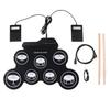 Electronic Drum Set with Drum Sticks and Pedals Portable Practice Drum Pad Kit BT Electric Drum Set for Kids Boy Birthday Gifts