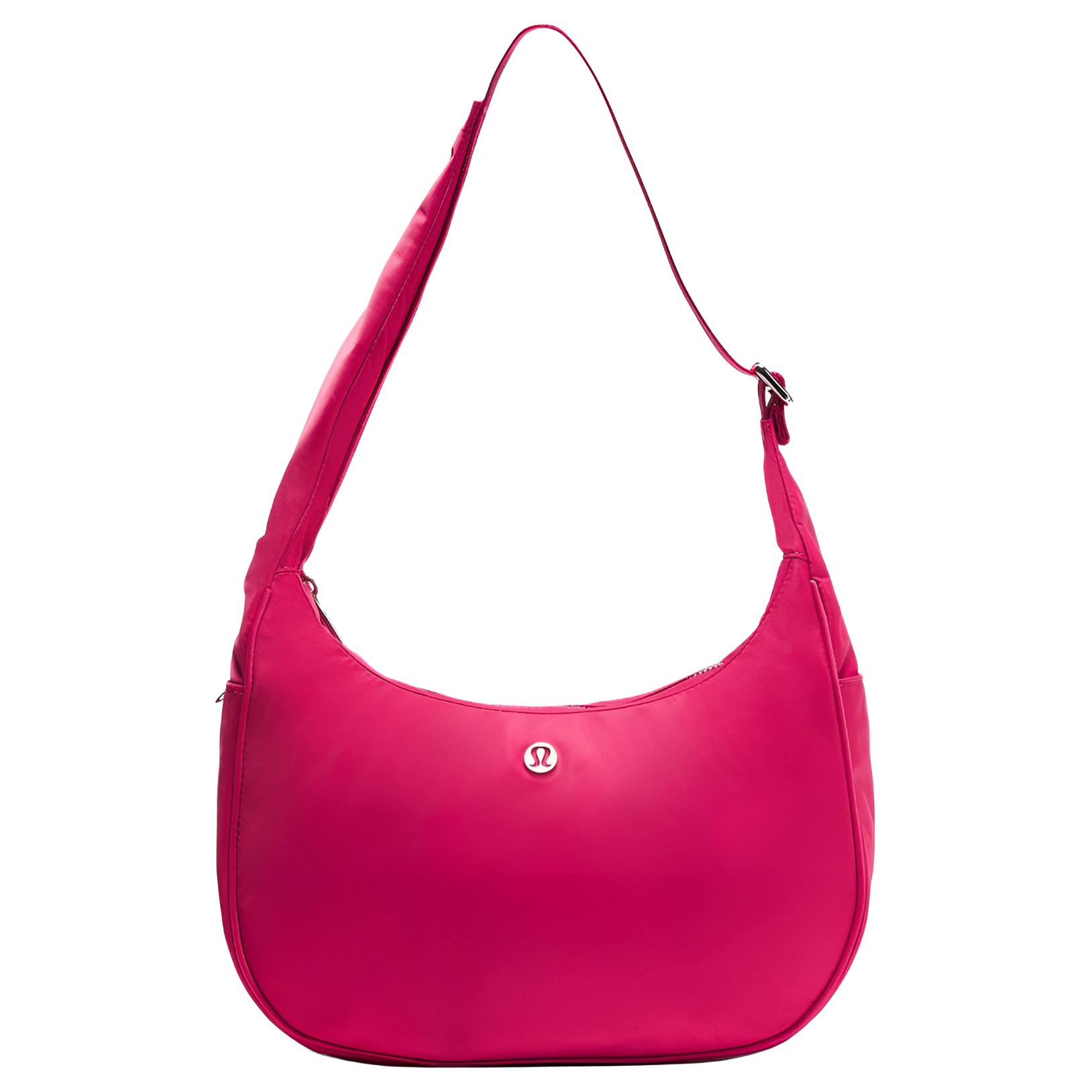 Lululemon 4L City Essentials Adjustable Strap Nylon Shoulder Bag Women bags Raspberry LW9FRTS-070365 Raspberry Sauce Pink 15990₽