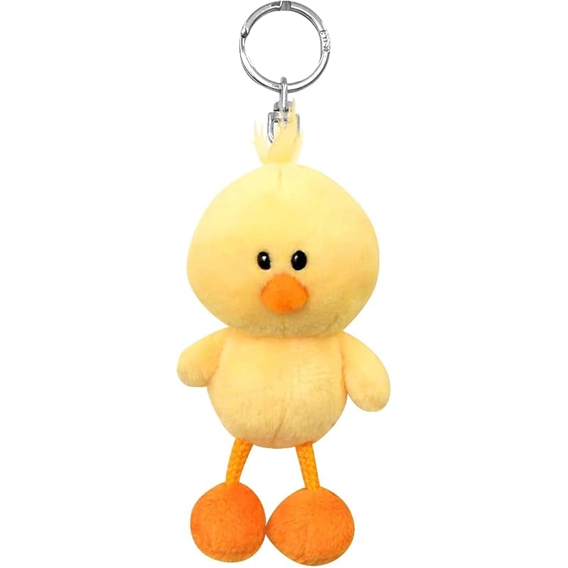 NICI Chick Keychain, 10cm, Animal, German-made, Plush Keyring, BB 3089146, Yellow