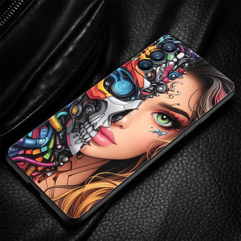 Hot Girls Phone Case For Oppo A17 A31 A54 A57 A78 A79 A98 Find X5 X6 Reno 6 7 8 10 11 12 13 F Pro 5G Soft TPU Cover Fundas Capas
